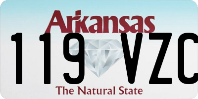 AR license plate 119VZC