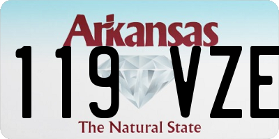 AR license plate 119VZE