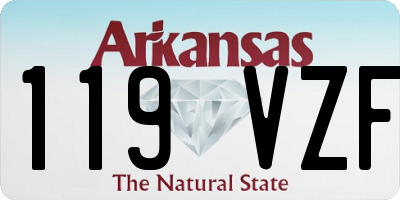 AR license plate 119VZF