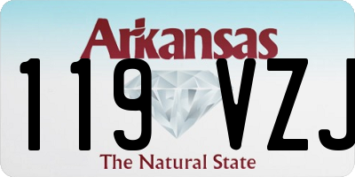 AR license plate 119VZJ