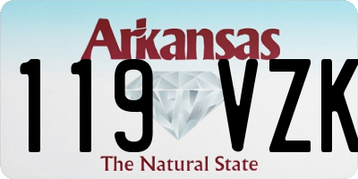 AR license plate 119VZK