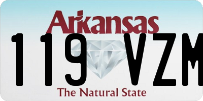 AR license plate 119VZM