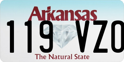 AR license plate 119VZO