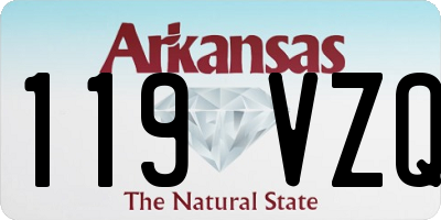 AR license plate 119VZQ