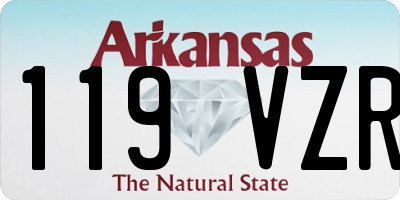 AR license plate 119VZR