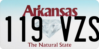 AR license plate 119VZS