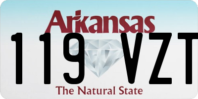 AR license plate 119VZT