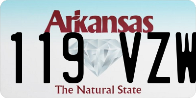 AR license plate 119VZW