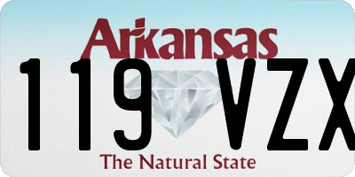 AR license plate 119VZX