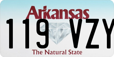 AR license plate 119VZY