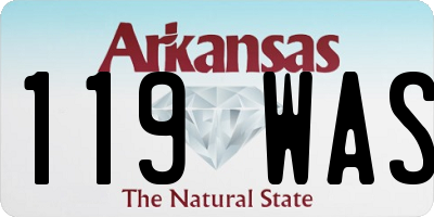 AR license plate 119WAS