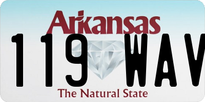 AR license plate 119WAV