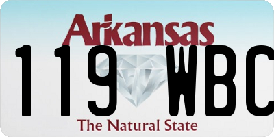 AR license plate 119WBC