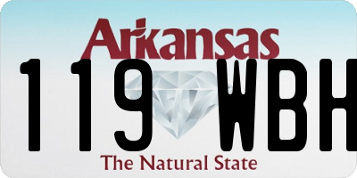 AR license plate 119WBH