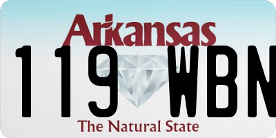 AR license plate 119WBN