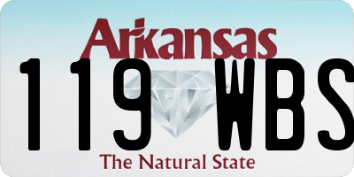 AR license plate 119WBS