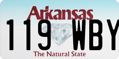AR license plate 119WBY
