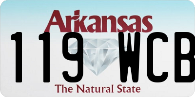 AR license plate 119WCB