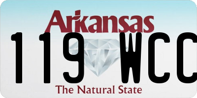 AR license plate 119WCC
