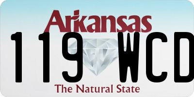 AR license plate 119WCD