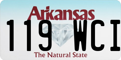 AR license plate 119WCI