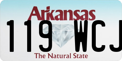 AR license plate 119WCJ