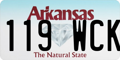 AR license plate 119WCK