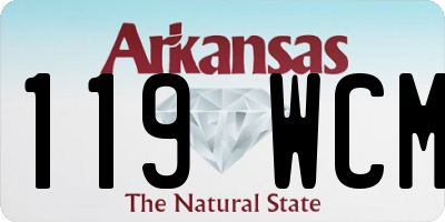 AR license plate 119WCM