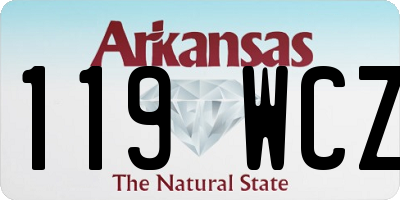 AR license plate 119WCZ