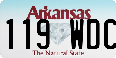 AR license plate 119WDC
