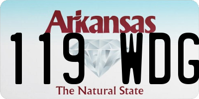 AR license plate 119WDG