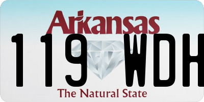 AR license plate 119WDH