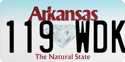 AR license plate 119WDK