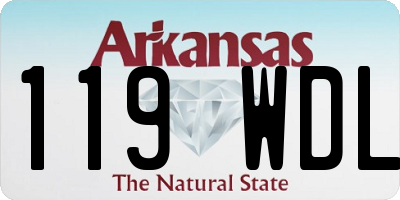 AR license plate 119WDL