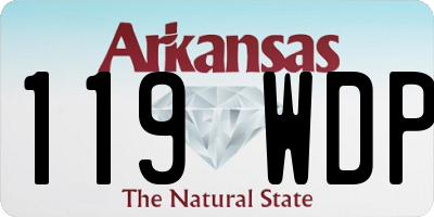 AR license plate 119WDP