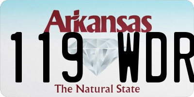 AR license plate 119WDR