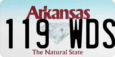 AR license plate 119WDS