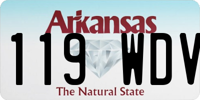 AR license plate 119WDV
