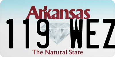 AR license plate 119WEZ