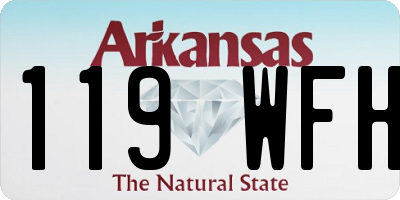 AR license plate 119WFH