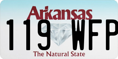 AR license plate 119WFP