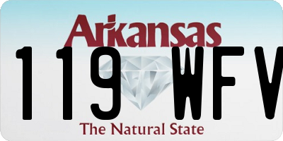 AR license plate 119WFV