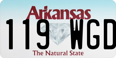 AR license plate 119WGD