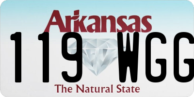 AR license plate 119WGG