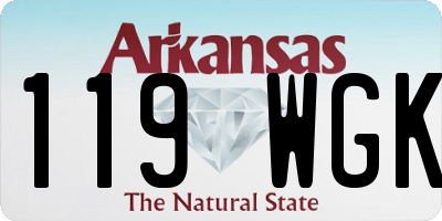 AR license plate 119WGK
