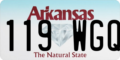 AR license plate 119WGQ