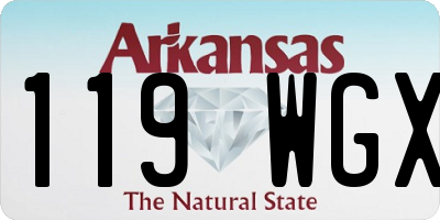 AR license plate 119WGX