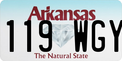 AR license plate 119WGY