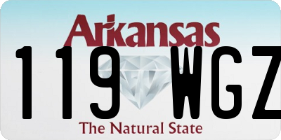 AR license plate 119WGZ