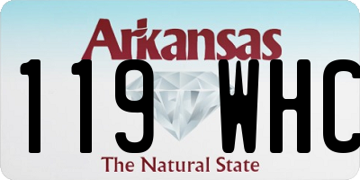 AR license plate 119WHC